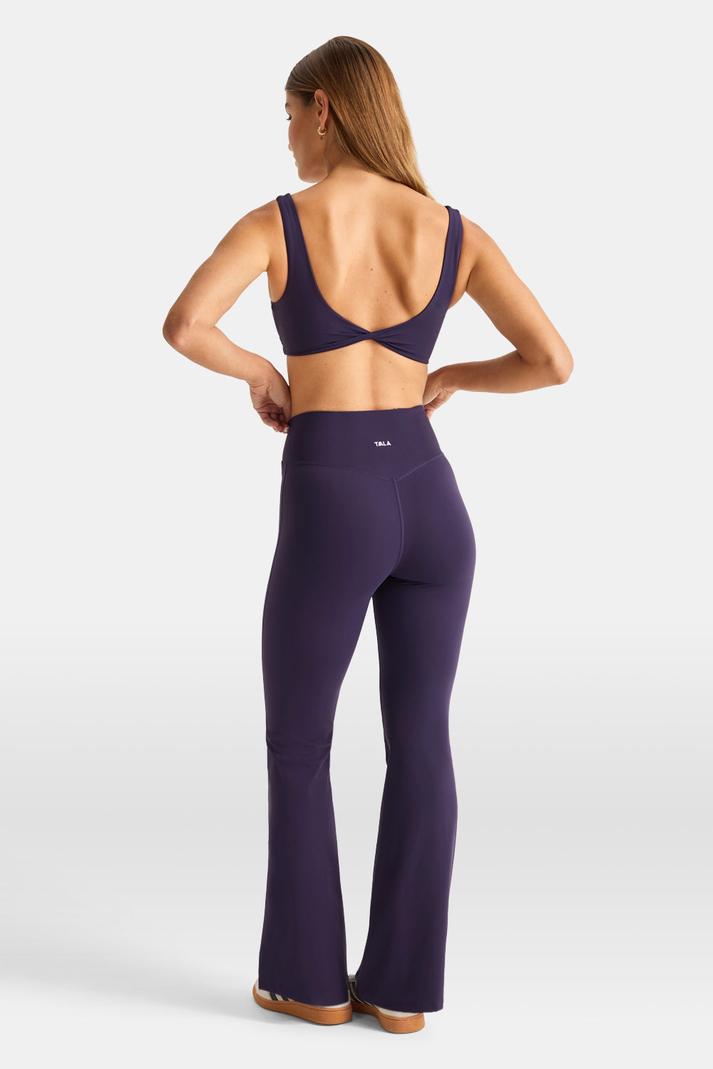 DayFlex Wrap Flared Yoga Pant - Purple Dusk