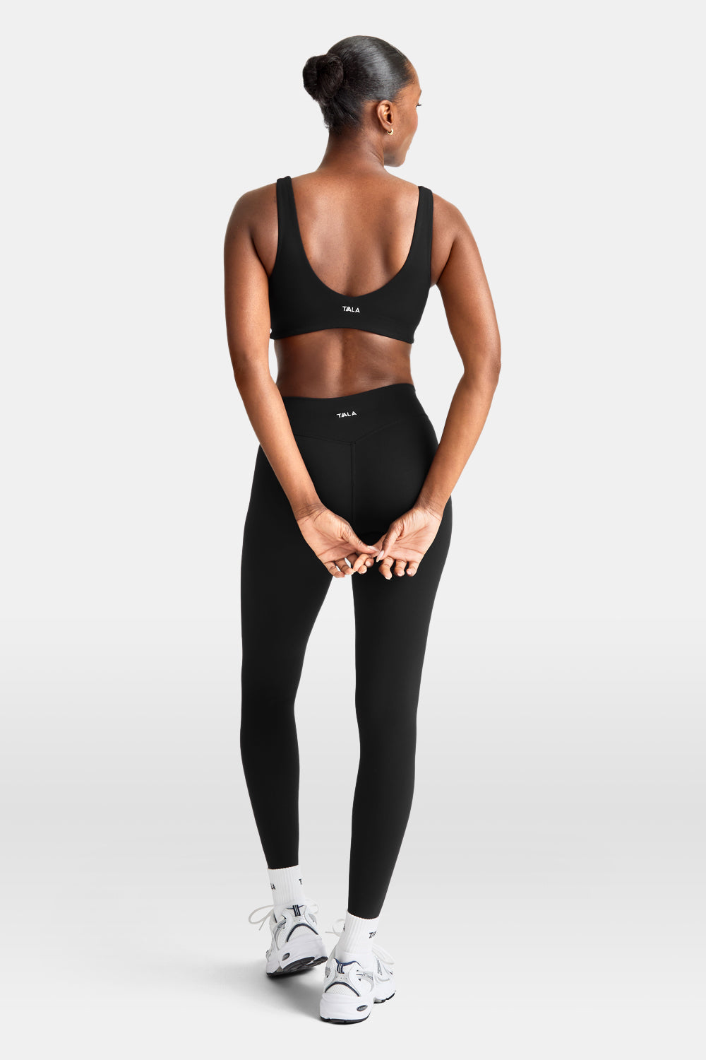 DayFlex Wrap Front Sports Bra - Shadow Black