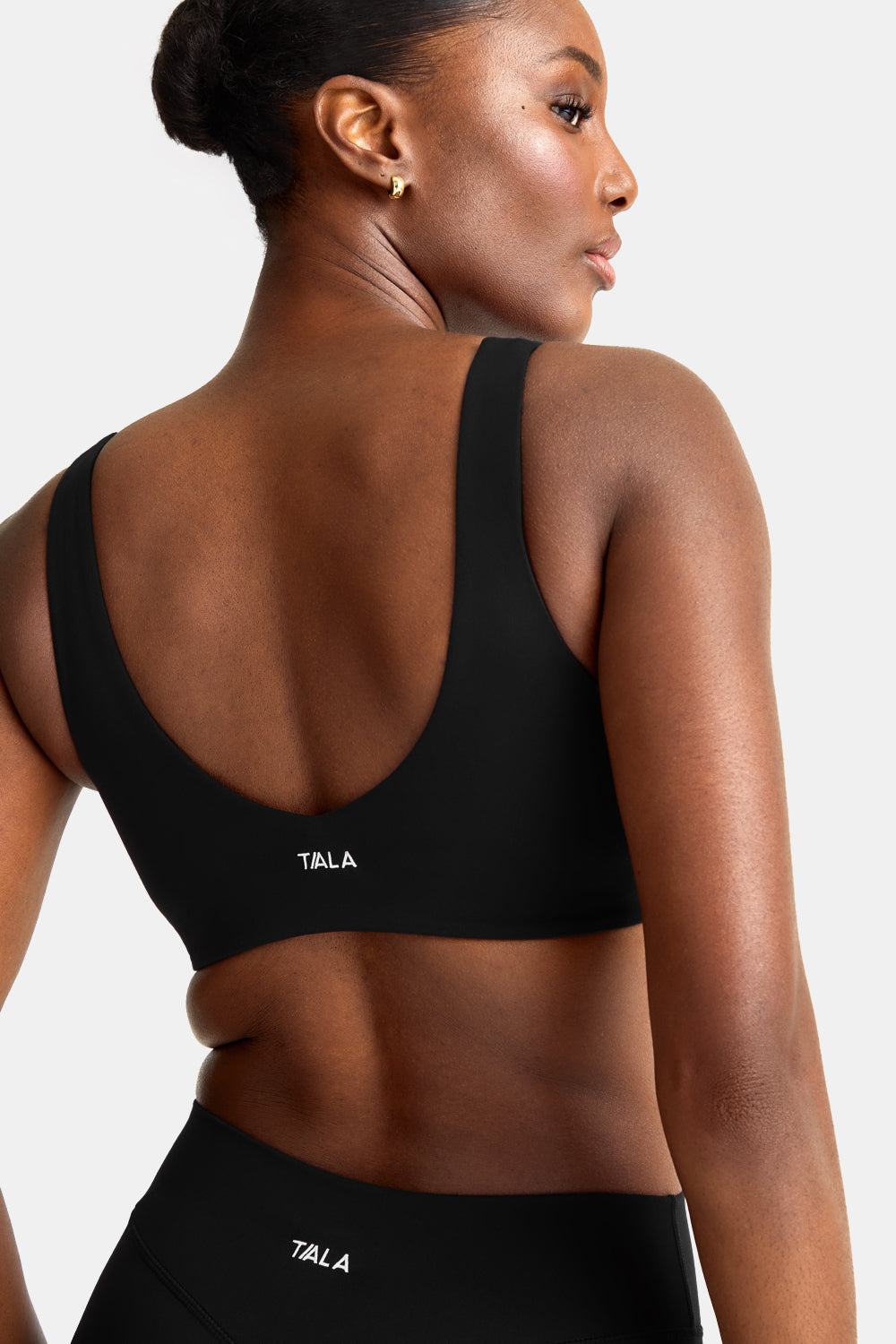 DayFlex Wrap Front Sports Bra - Shadow Black