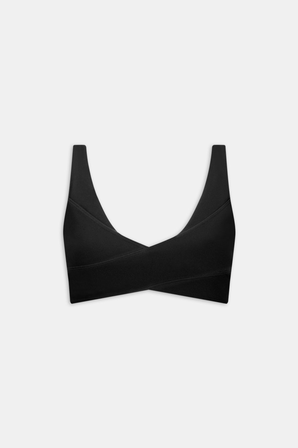 DayFlex Wrap Front Sports Bra - Shadow Black