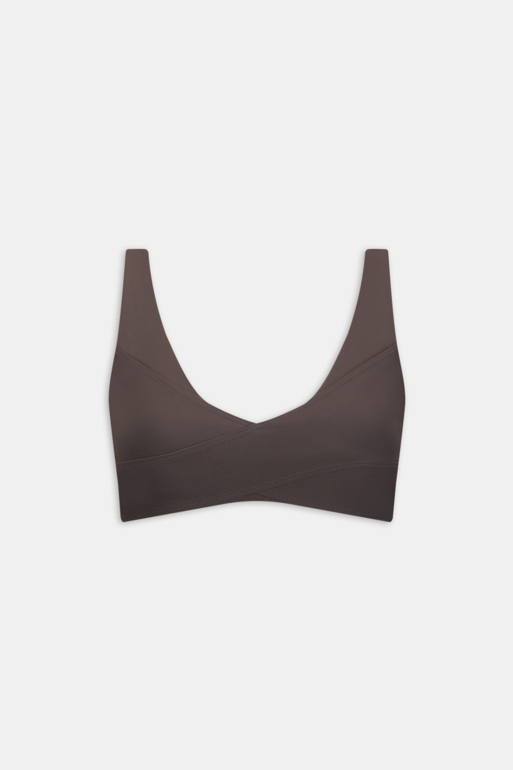DayFlex Wrap Front Sports Bra - Mocha Brown