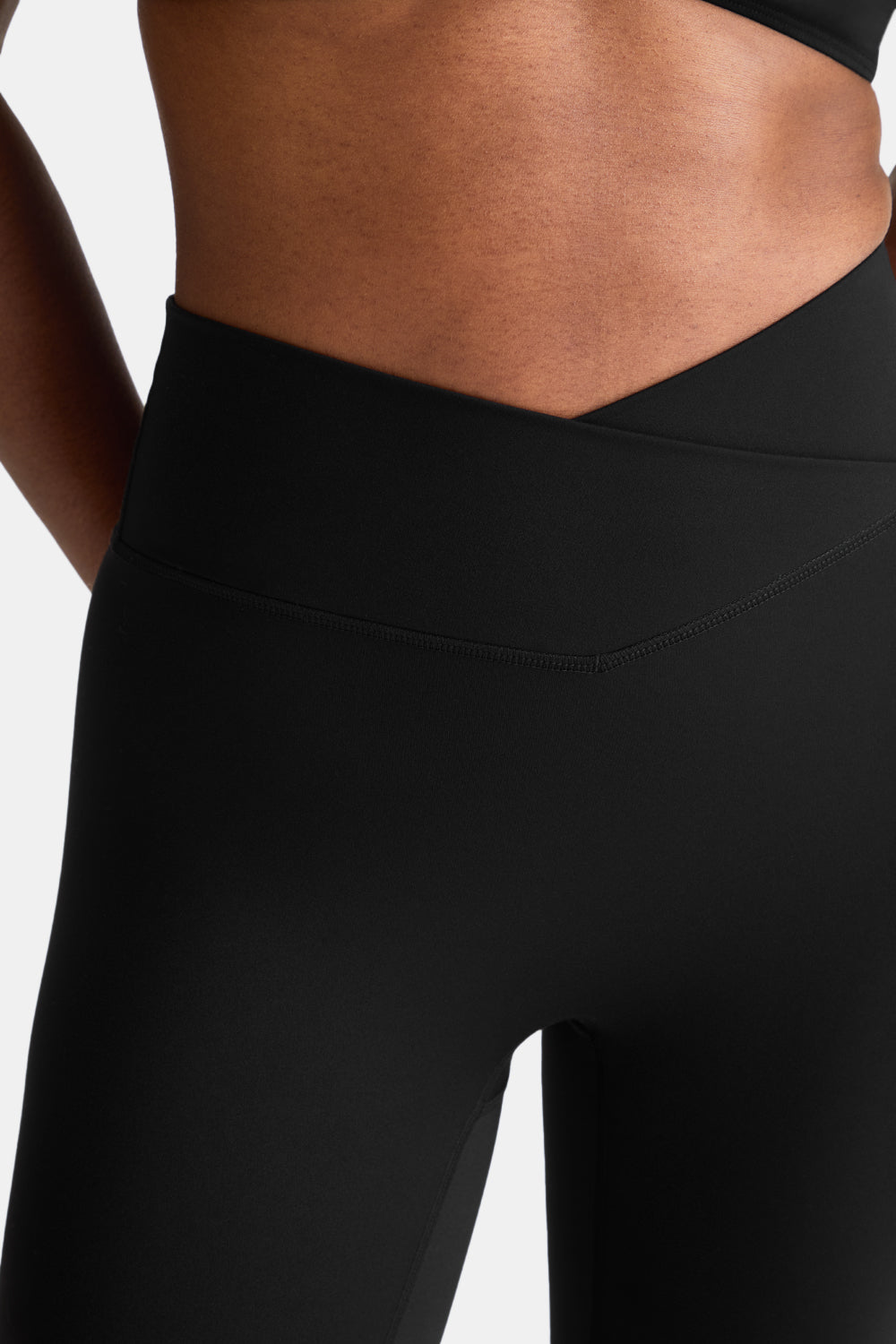 DayFlex Wrap No Front Seam Legging - Shadow Black