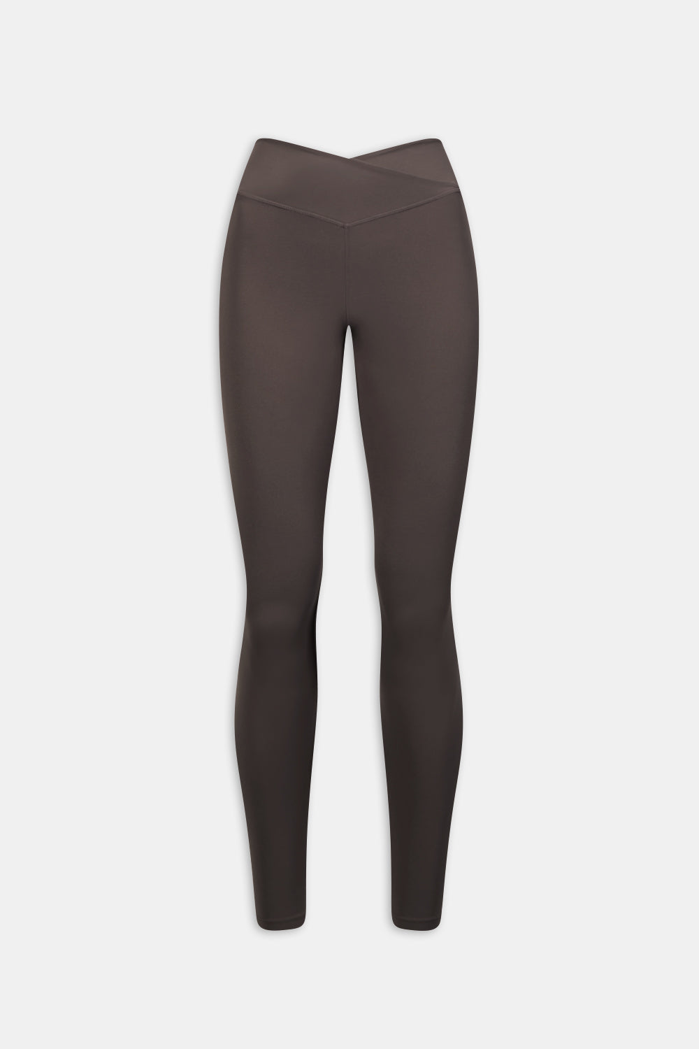 DayFlex Wrap High Waisted Legging - Mocha Brown