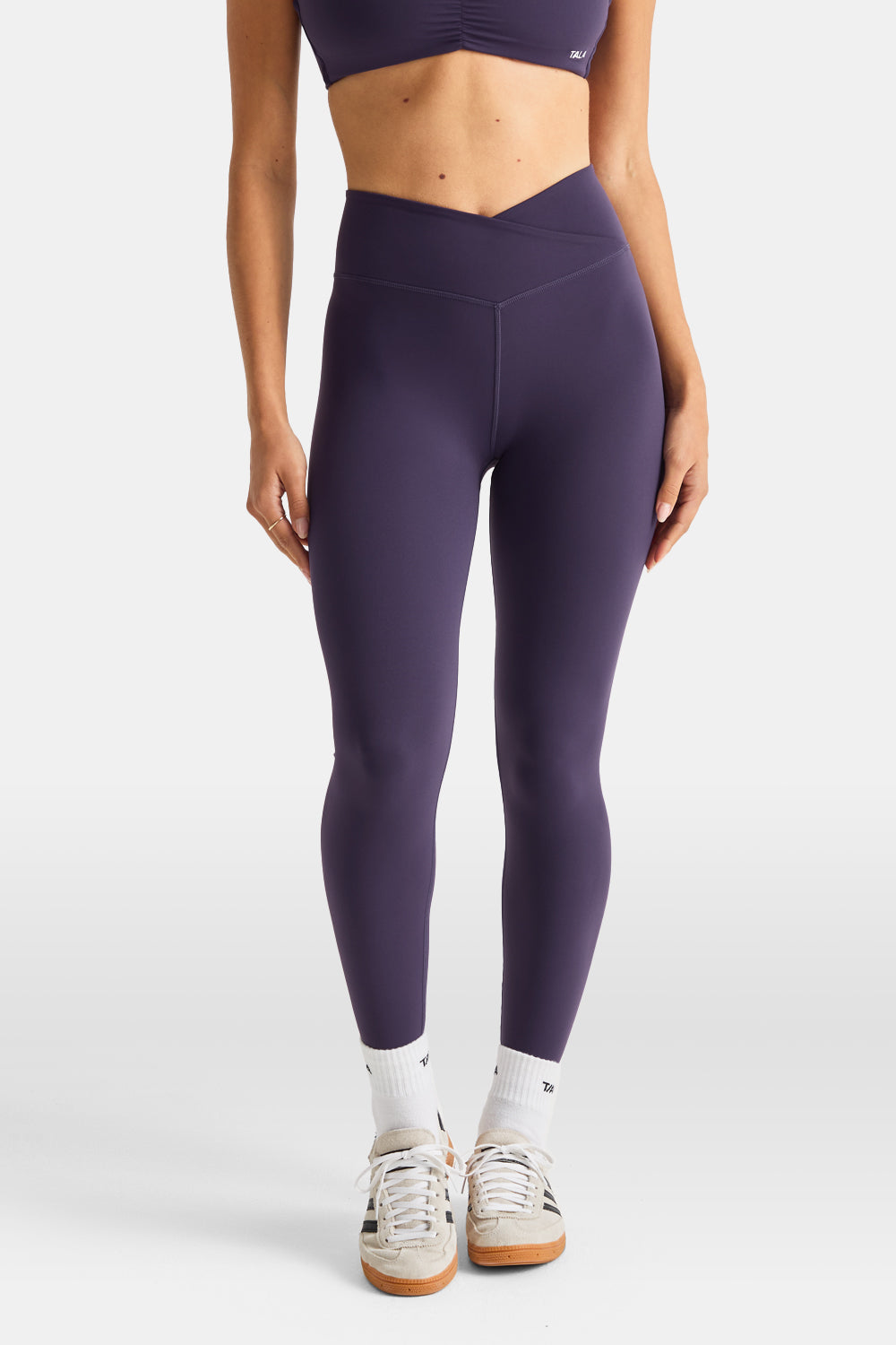 DayFlex Wrap High Waisted Legging - Purple Dusk