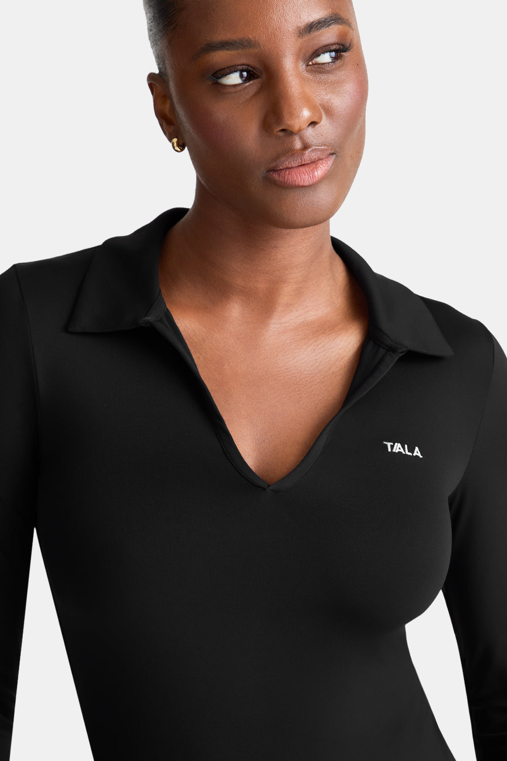 DayFlex Long Sleeve Lightweight Polo - Shadow Black