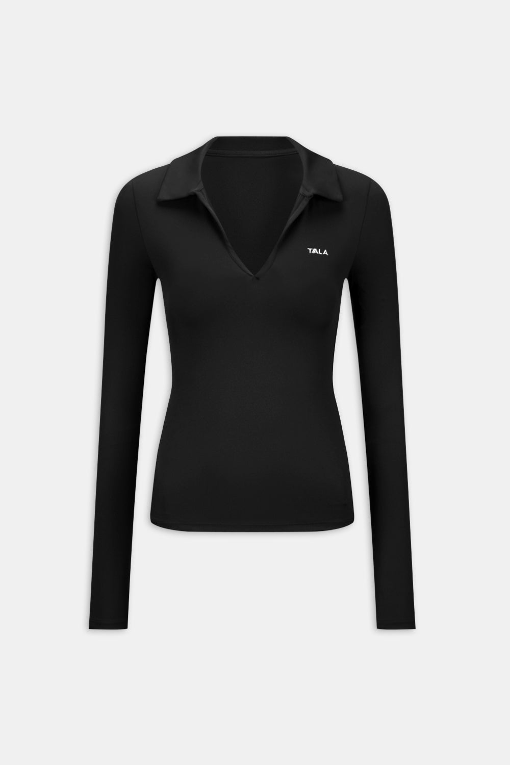 DayFlex Long Sleeve Lightweight Polo - Shadow Black