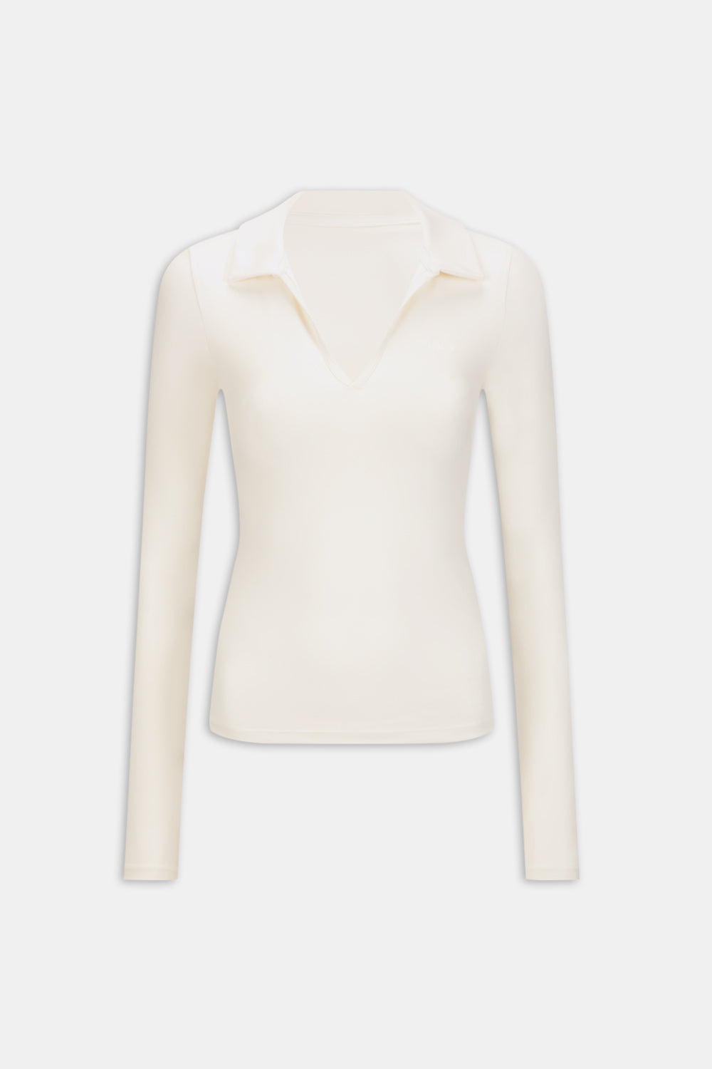 DayFlex Long Sleeve Lightweight Polo - Ivory