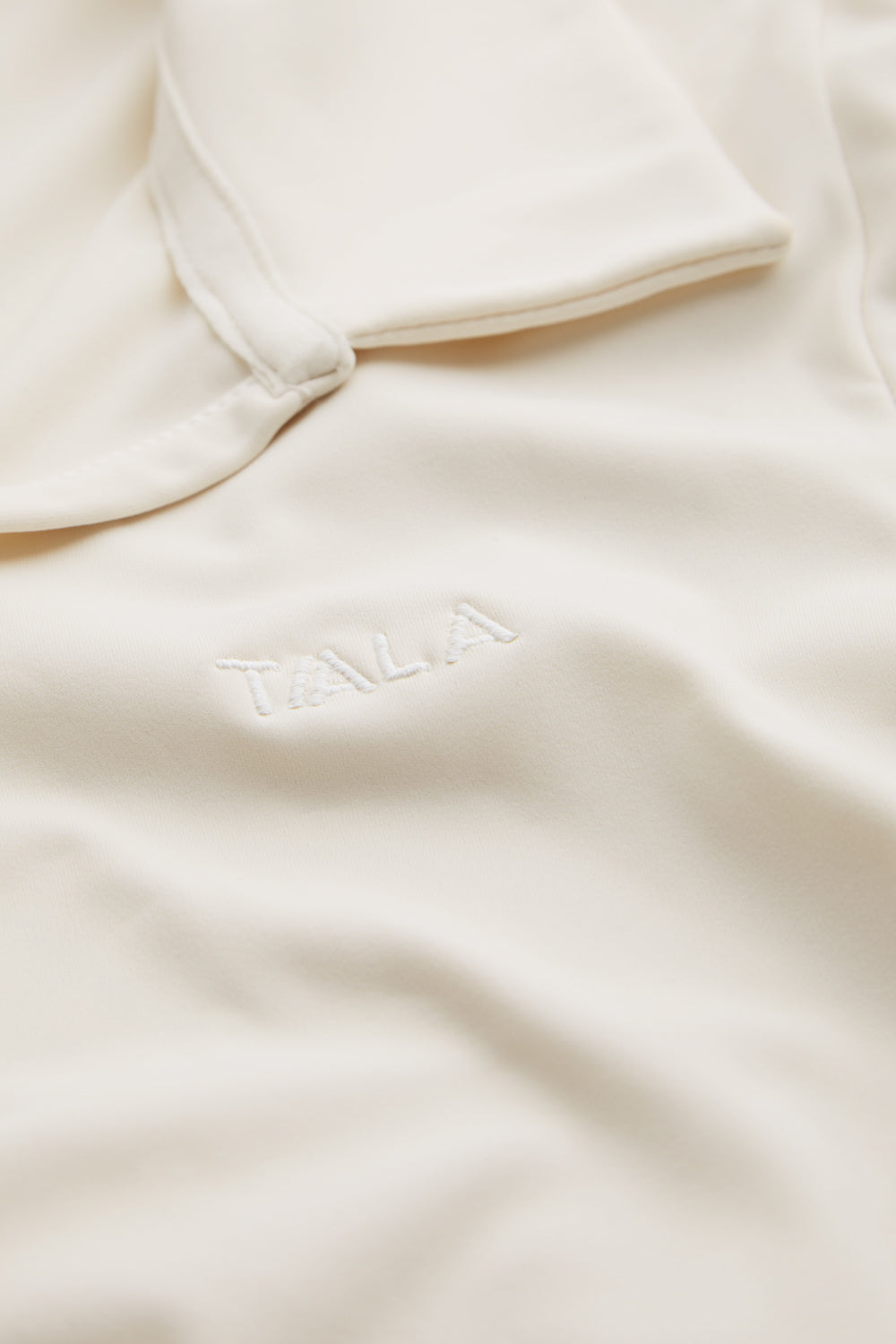DayFlex Long Sleeve Lightweight Polo - Ivory