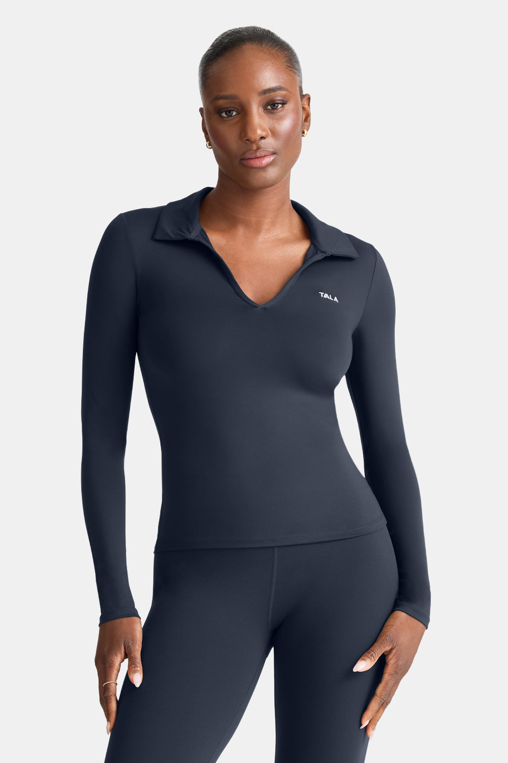 DayFlex Long Sleeve Lightweight Polo - Midnight Navy