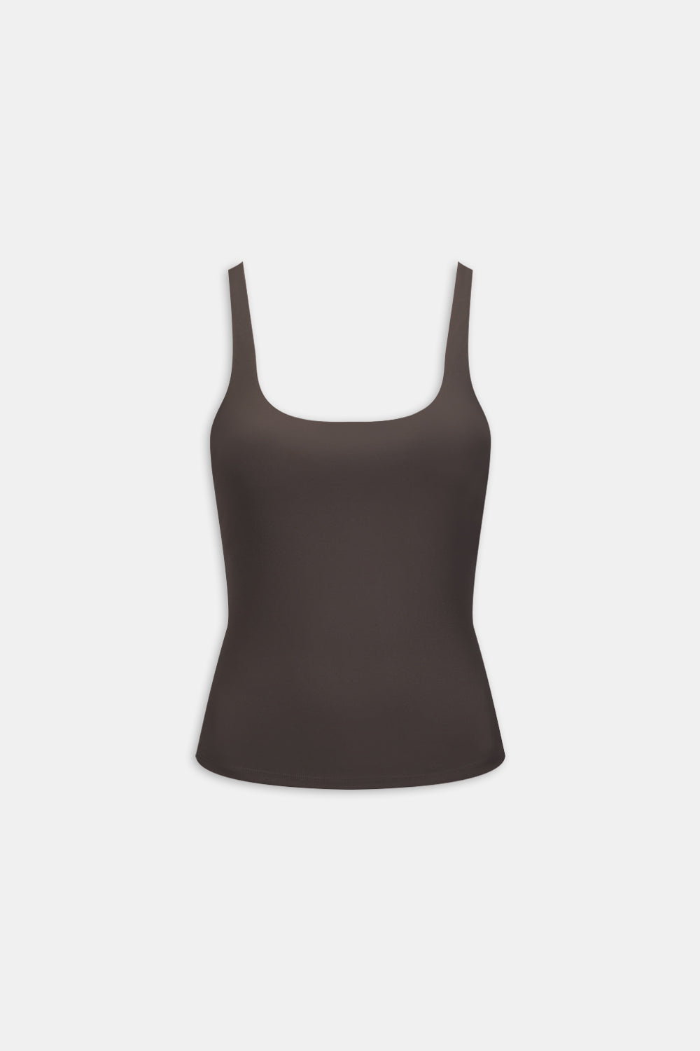 DayFlex Square Neck Full Length Vest - Mocha Brown