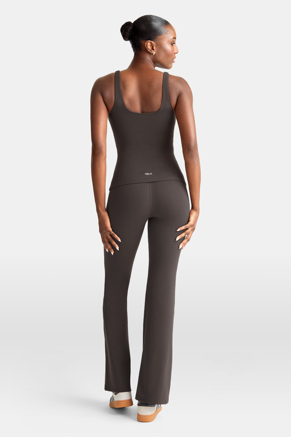 DayFlex Square Neck Full Length Vest - Mocha Brown