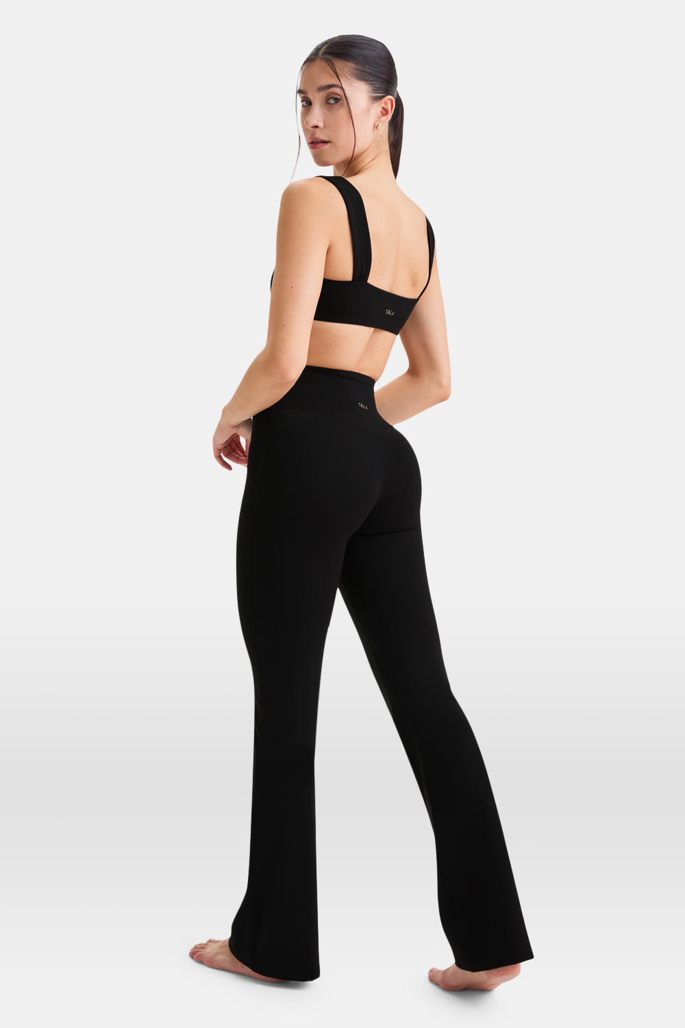 DayFlex Ruched Bandeau Sports Bra - Shadow Black