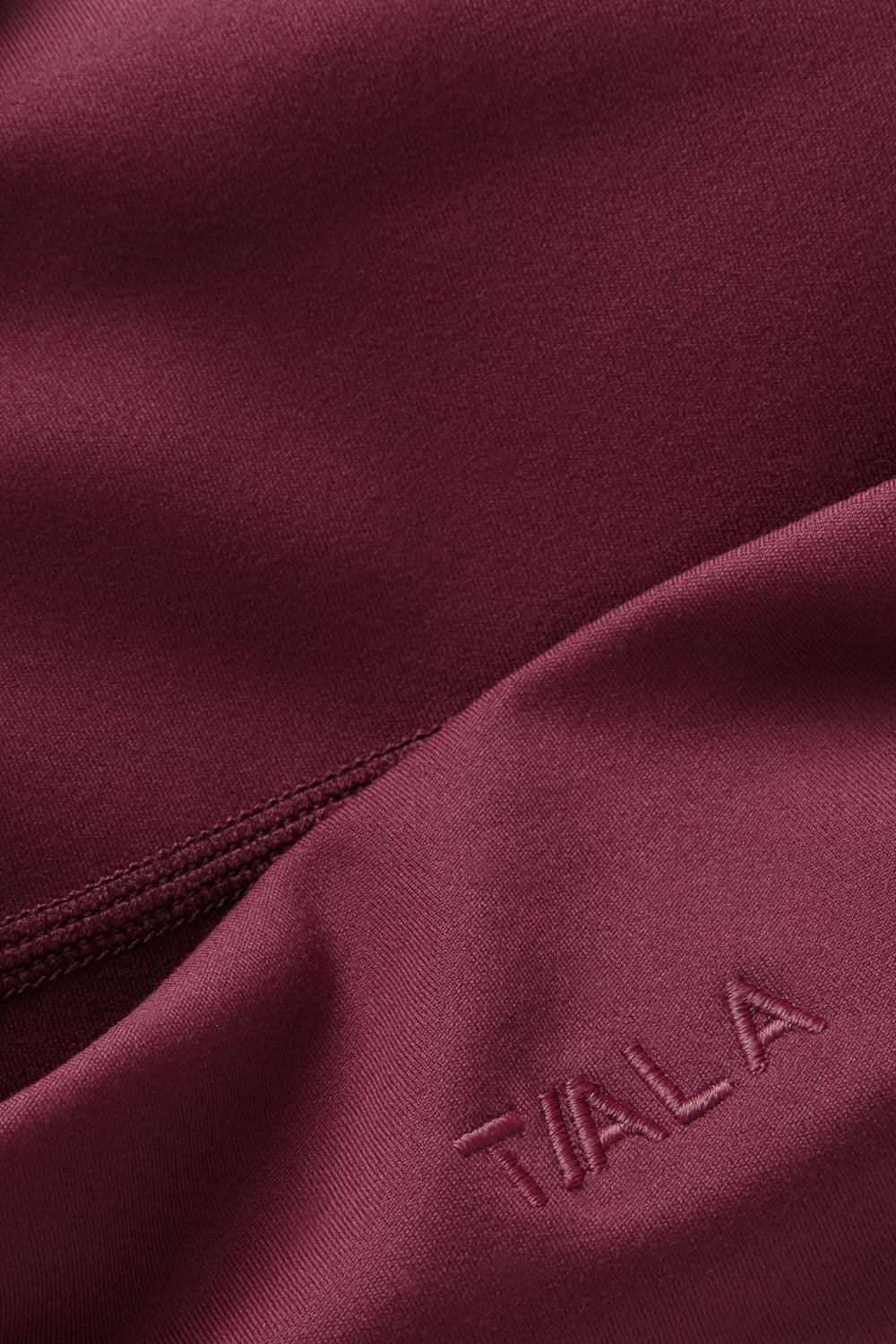 DayFlex Ruched Bandeau Sports Bra - Burgundy