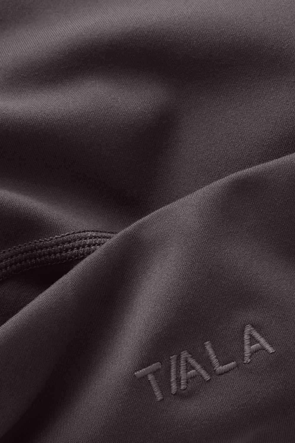 DayFlex Ruched Bandeau Sports Bra - Cool Espresso