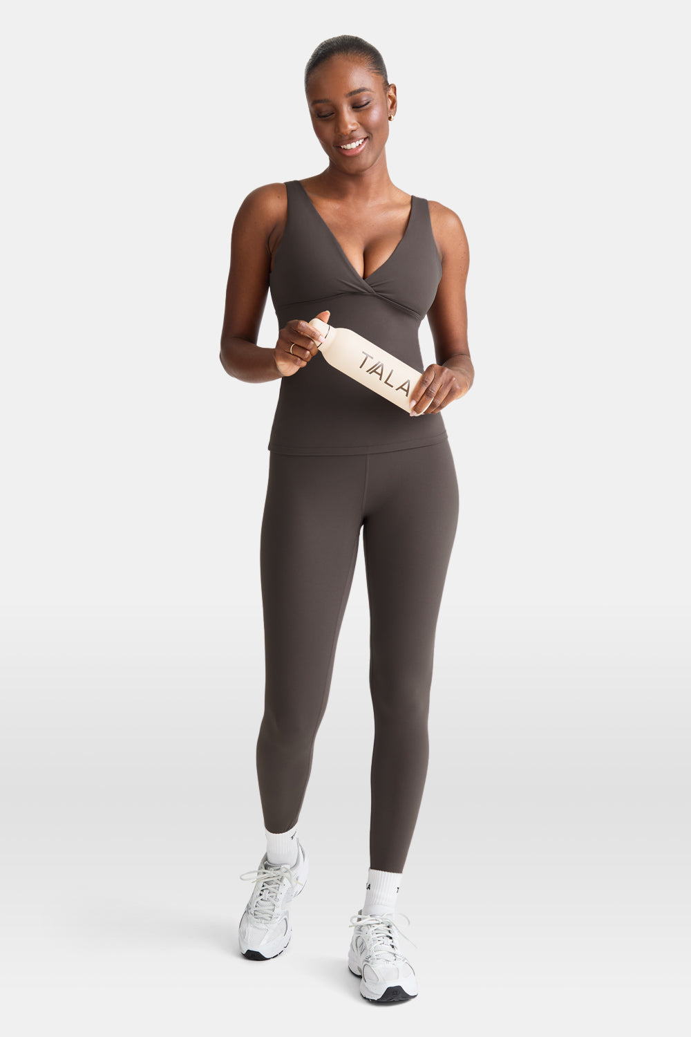 DayFlex V Neck Vest - Mocha Brown