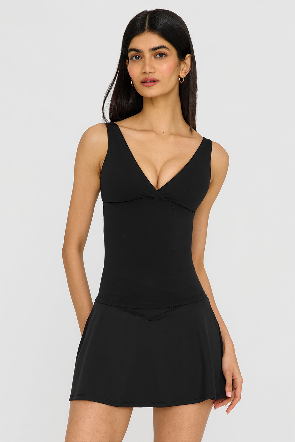 DayFlex Wrap Waist Skort - Shadow Black