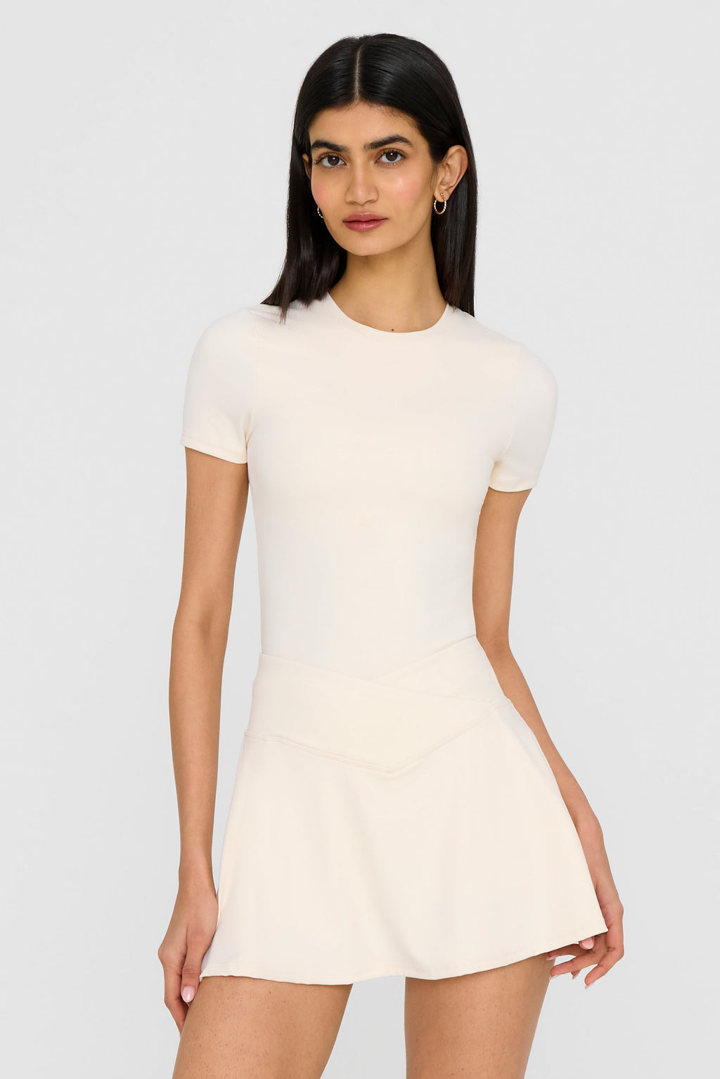 DayFlex Wrap Waist Skort - Buttermilk