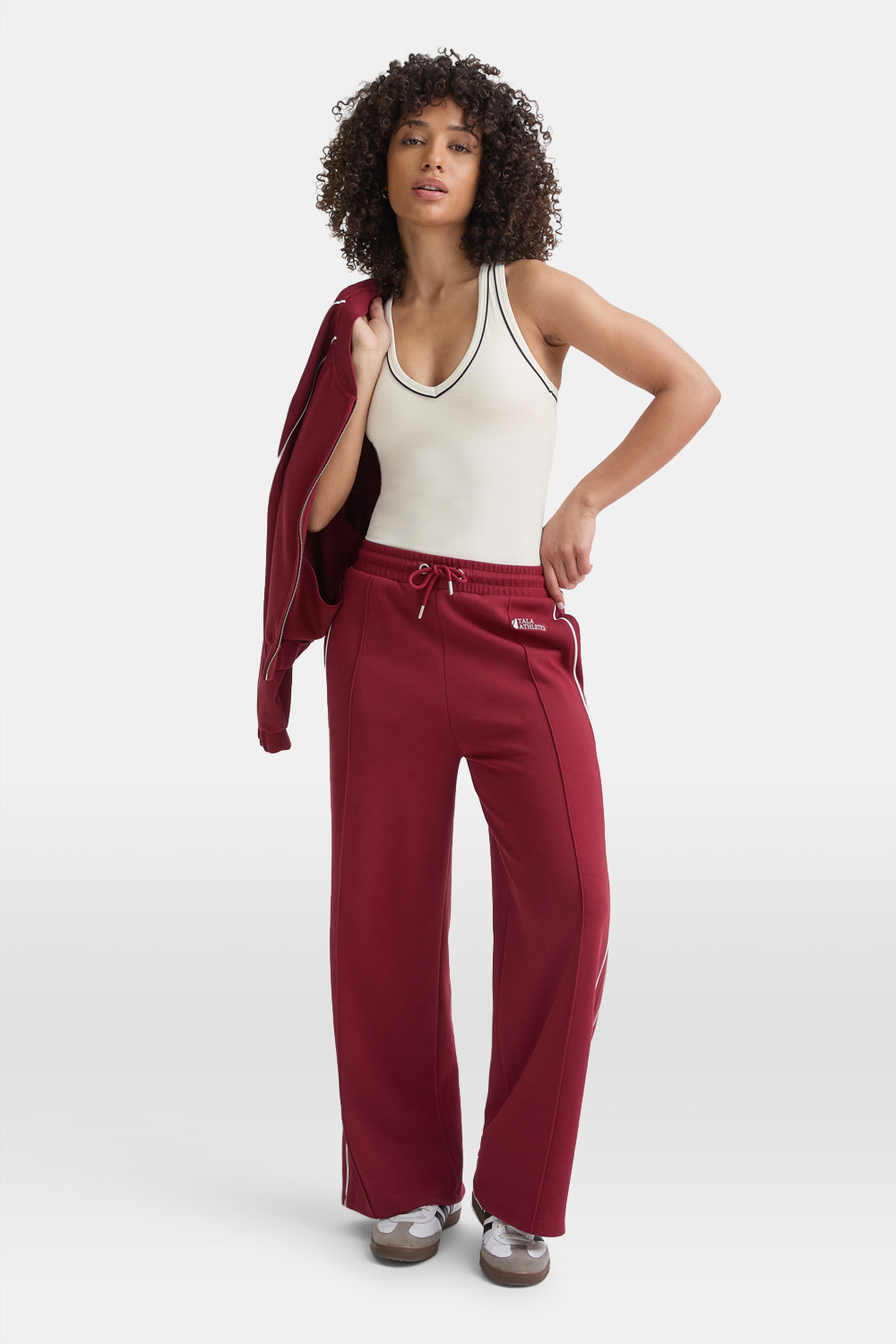 DayFlex Built-In Support V Neck Racer Vest - Ivory