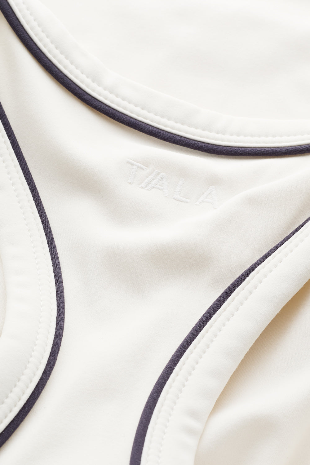 DayFlex Built-In Support V Neck Racer Vest - Ivory