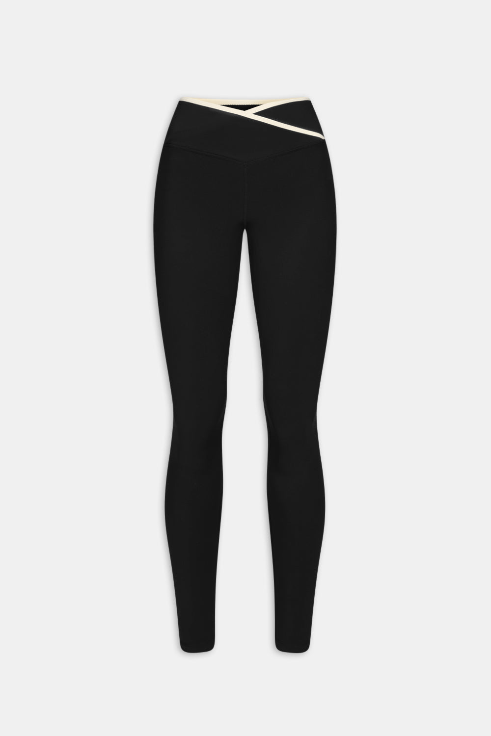 DayFlex Wrap High Waisted Legging - Shadow Black & Ivory