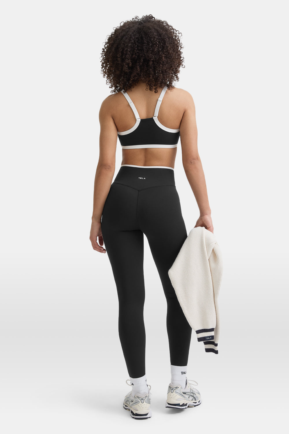 DayFlex Wrap High Waisted Legging - Shadow Black & Ivory