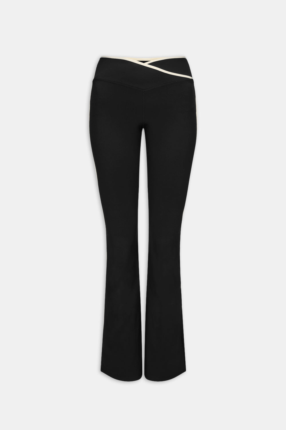 DayFlex Wrap Flared Yoga Pant - Shadow Black & Ivory