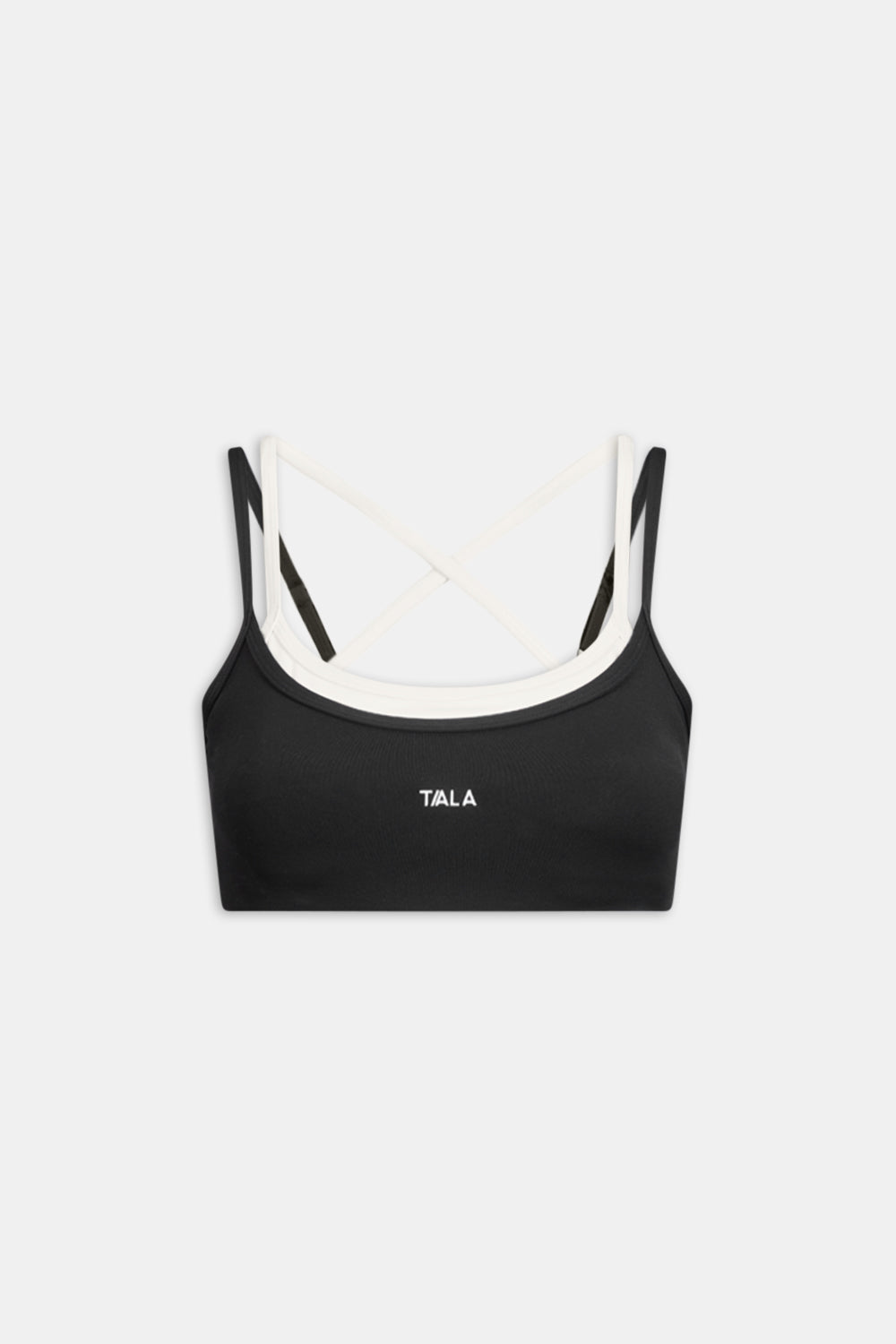 DayFlex Double Layer Sports Bra - Black / Ivory