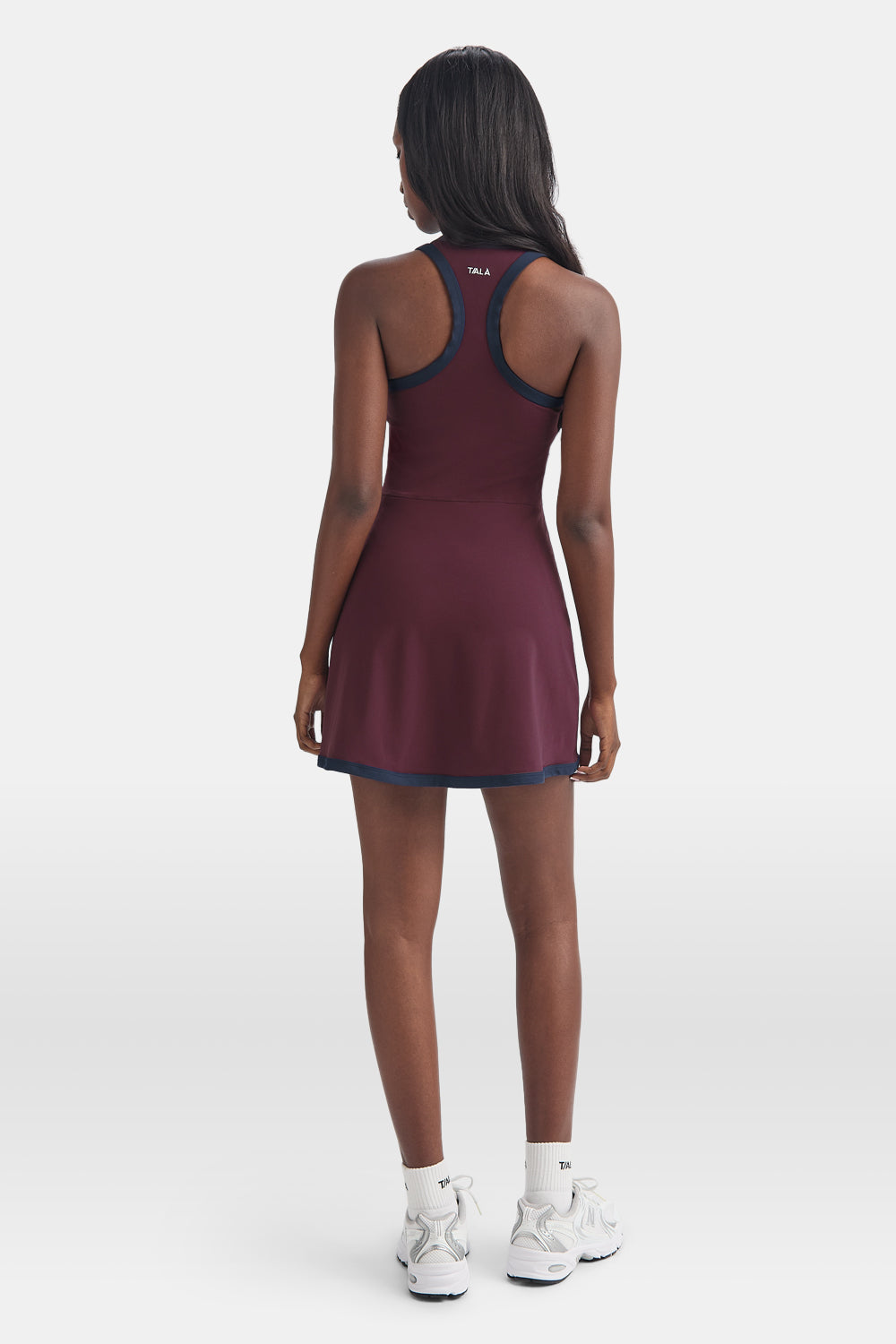 DayFlex Plunge Active Dress - Fig / Midnight Navy