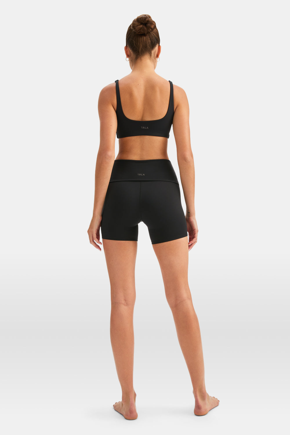 DayFlex Multiway Fold Waist Cycling Shorts - Shadow Black