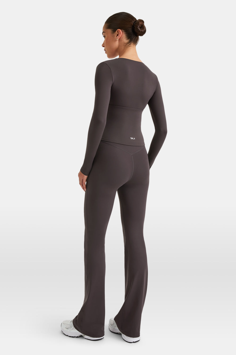 DayFlex V Neck Top - Cool Espresso