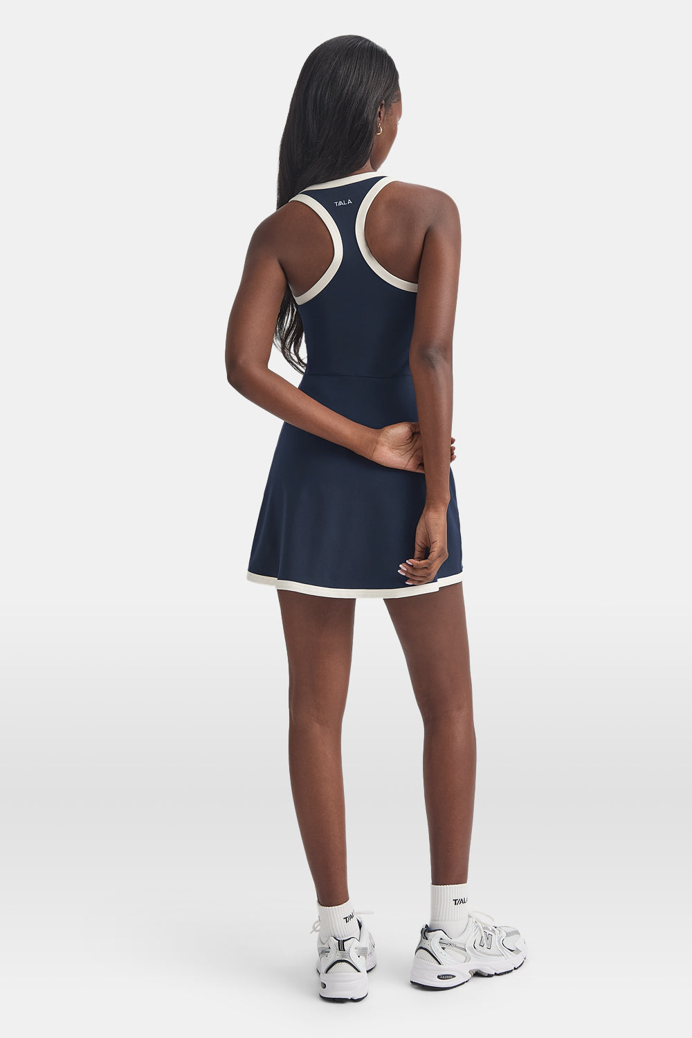 DayFlex Plunge Active Dress - Midnight Navy & Ivory