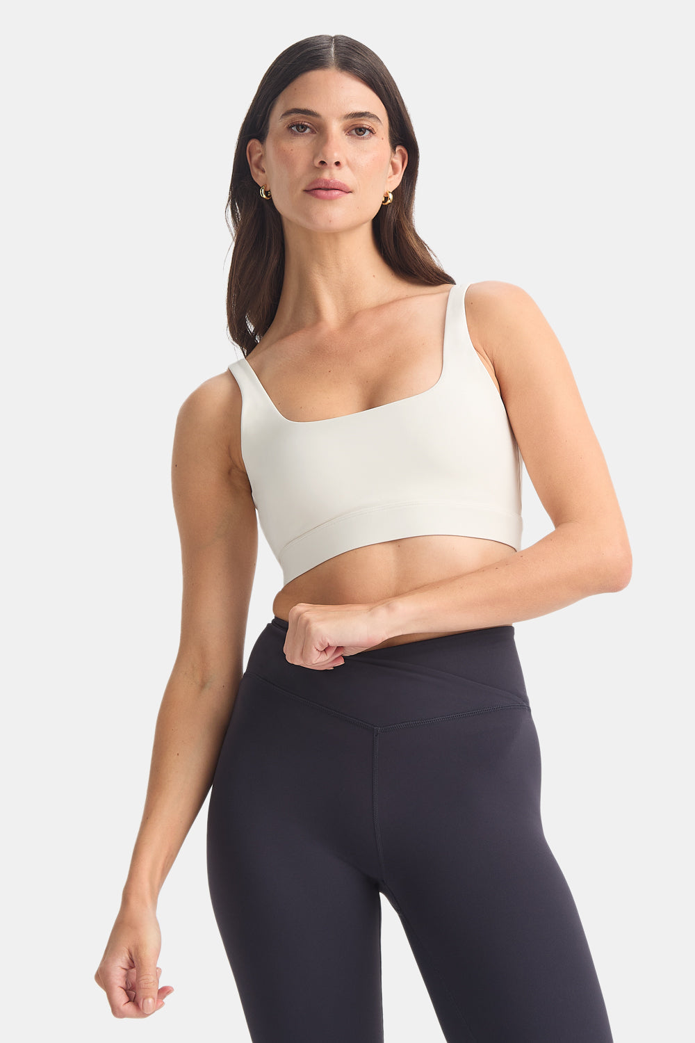DayFlex Square Neck Sports Bra - Ivory
