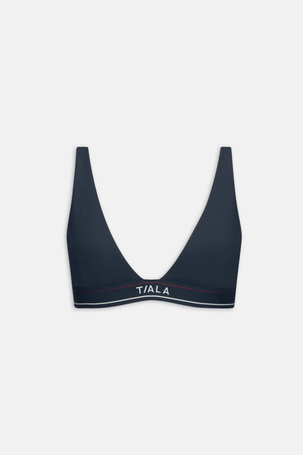 DayFlex V Neck Logo Band Sports Bra - Midnight Navy