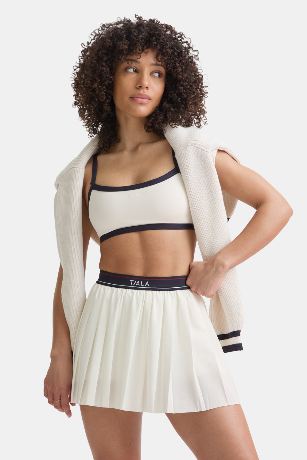 DayFlex Logo Pleated Skort - Ivory