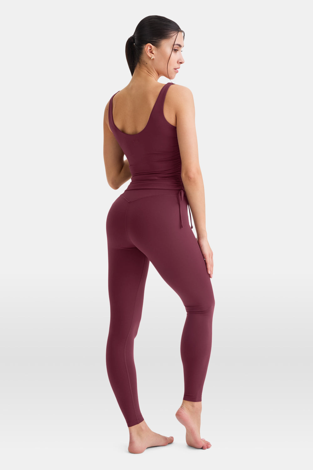 DayFlex Adjustable Side Tie Vest - Burgundy