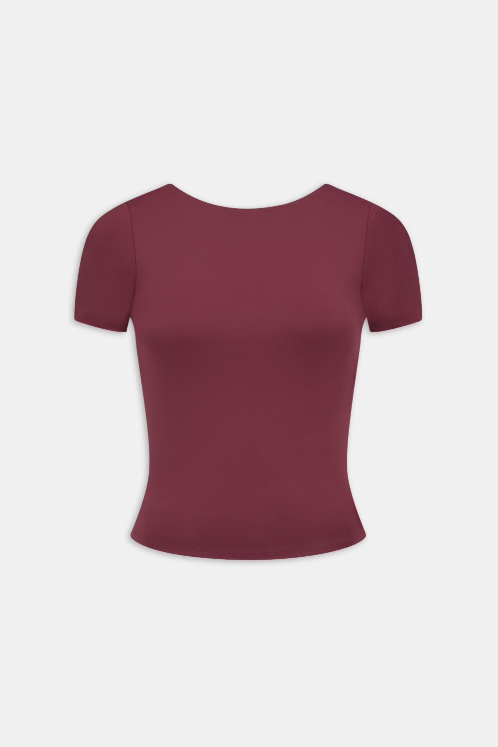 DayFlex Twist Back T-Shirt - Burgundy