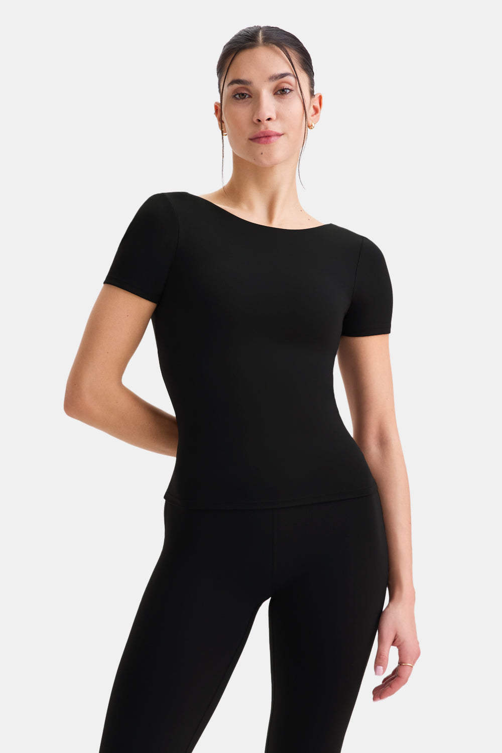 DayFlex Twist Back T-Shirt - Shadow Black