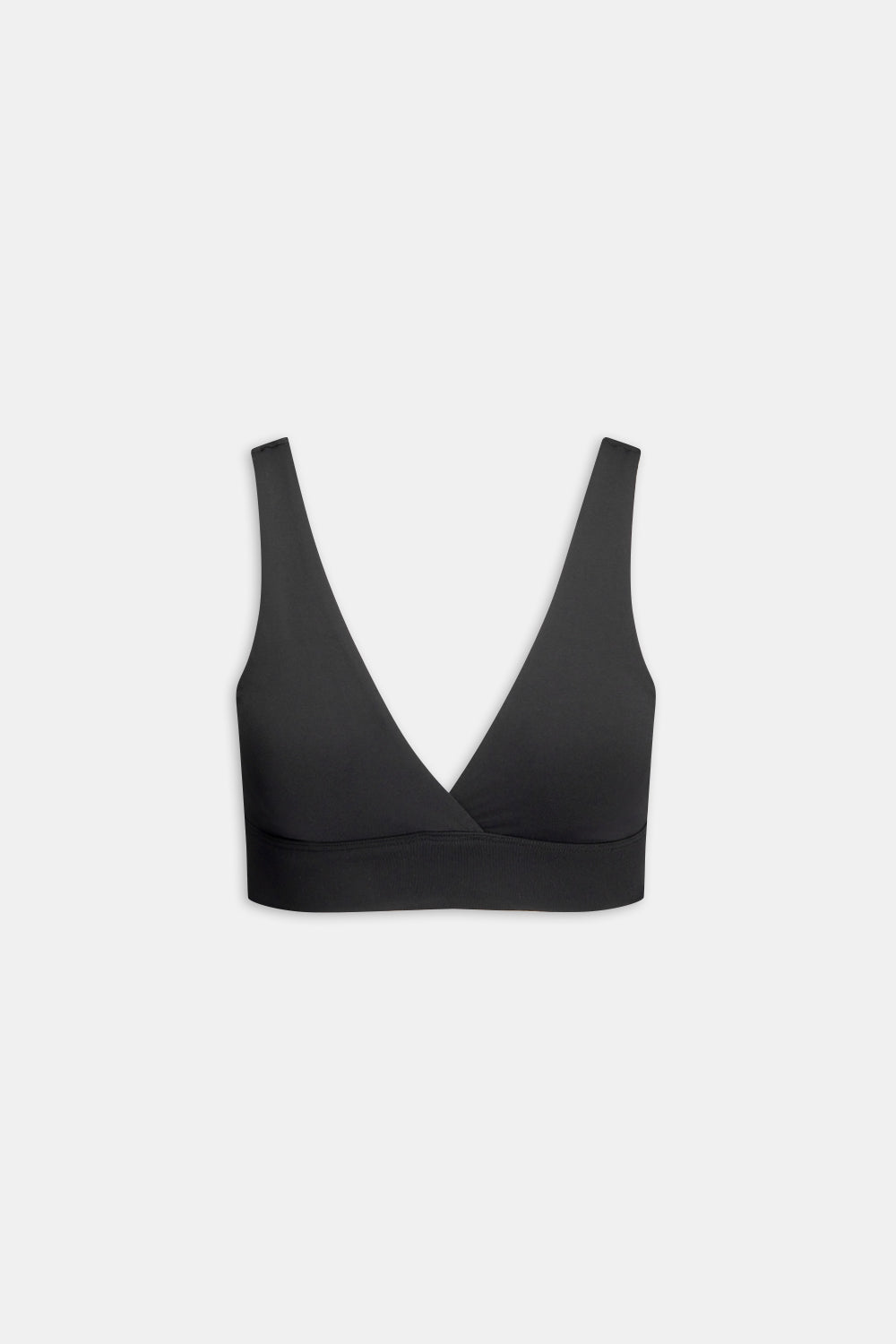 DayFlex V Neck Sports Bra - Shadow Black