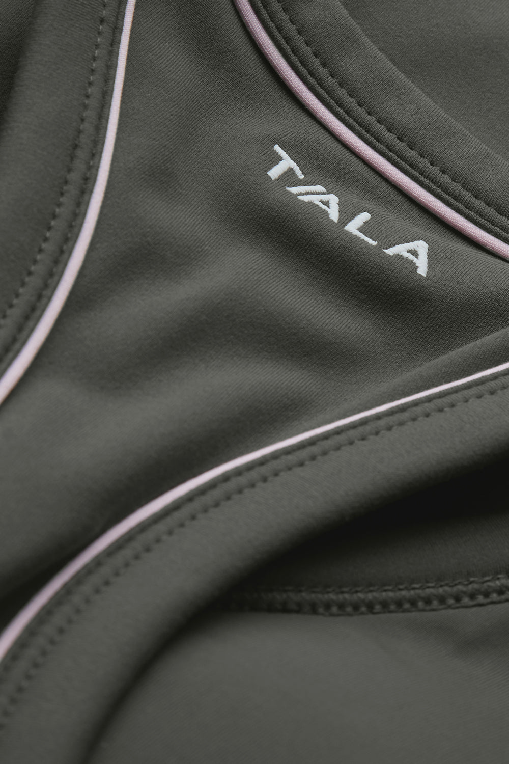 DayFlex Built-In Support V Neck Racer Vest - Dark Olive