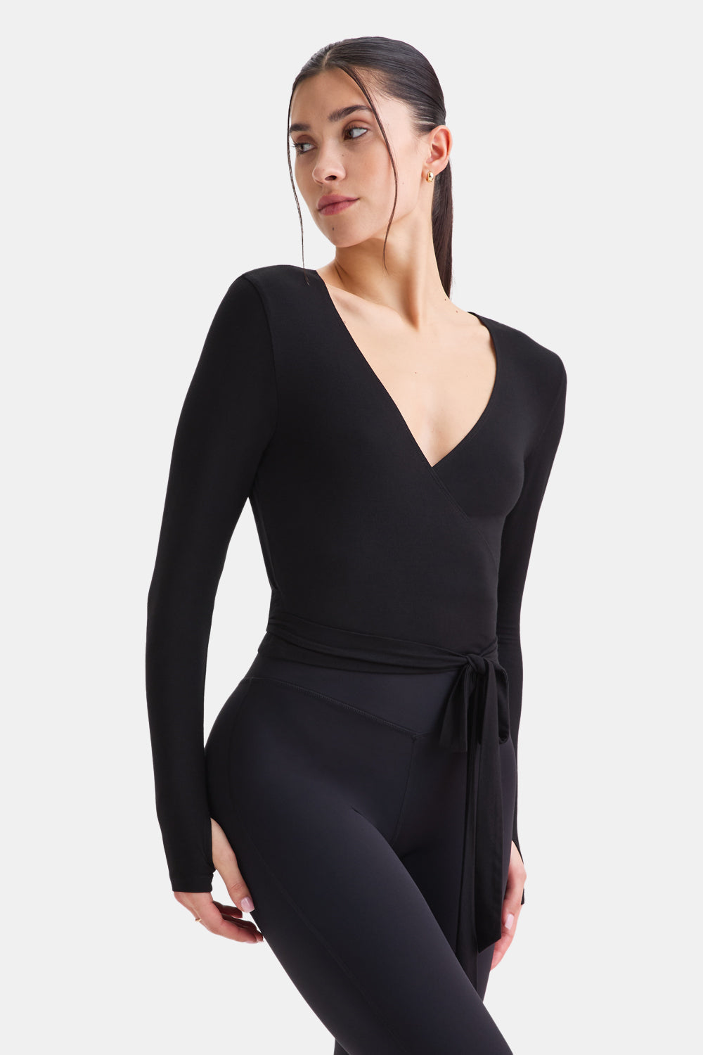 Wrap Around Cardigan - Shadow Black