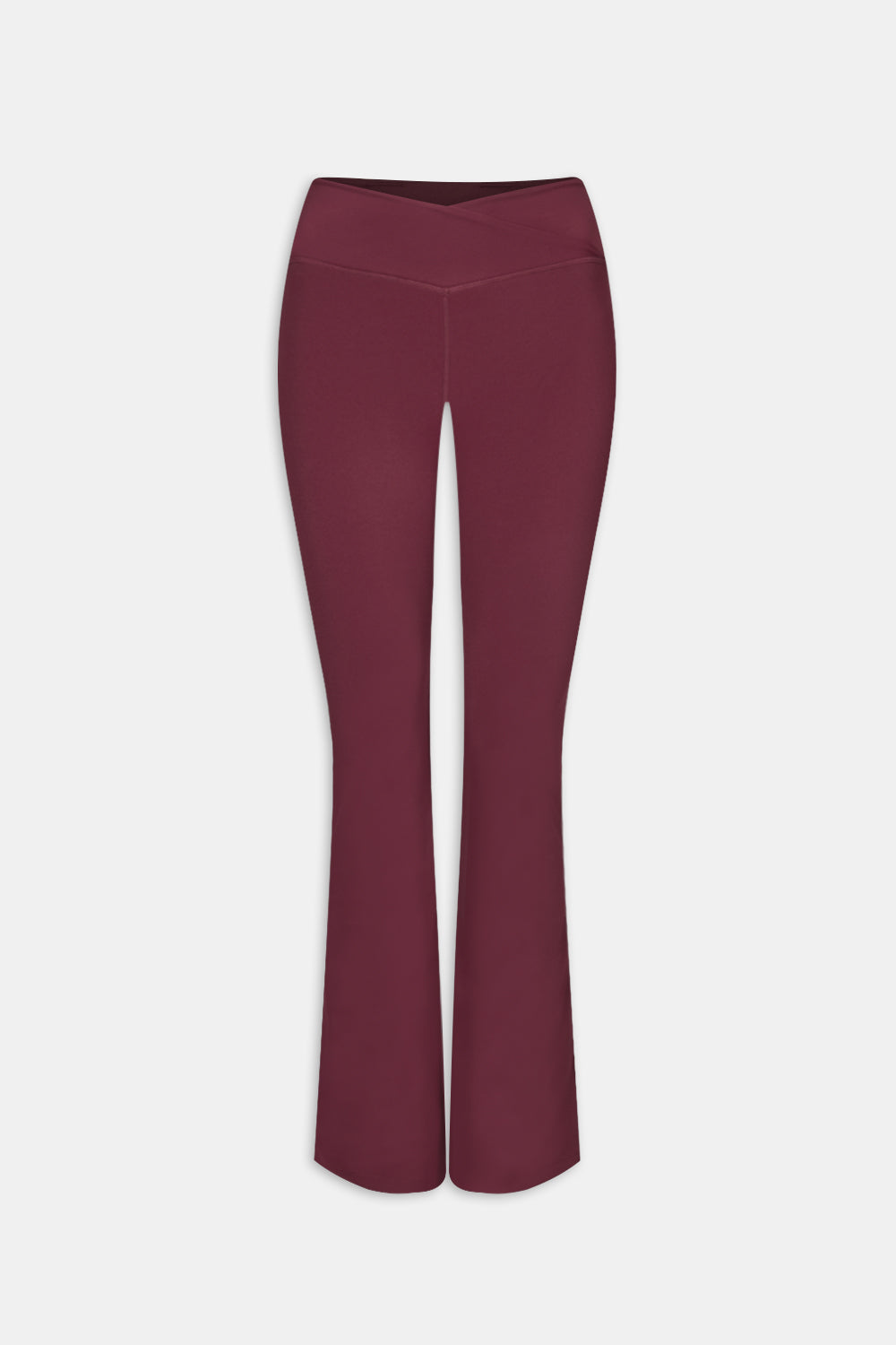 DayFlex Wrap Flared Yoga Pant - Burgundy