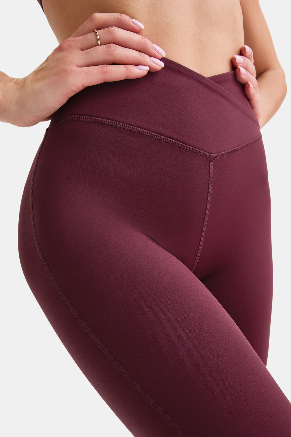 DayFlex Wrap Flared Yoga Pant - Burgundy