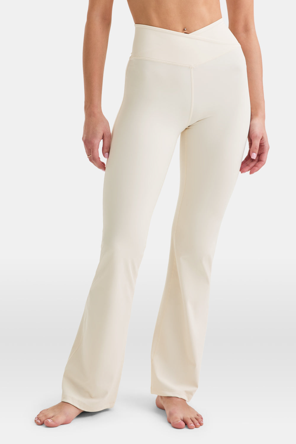DayFlex Wrap Flared Yoga Pant - Buttermilk