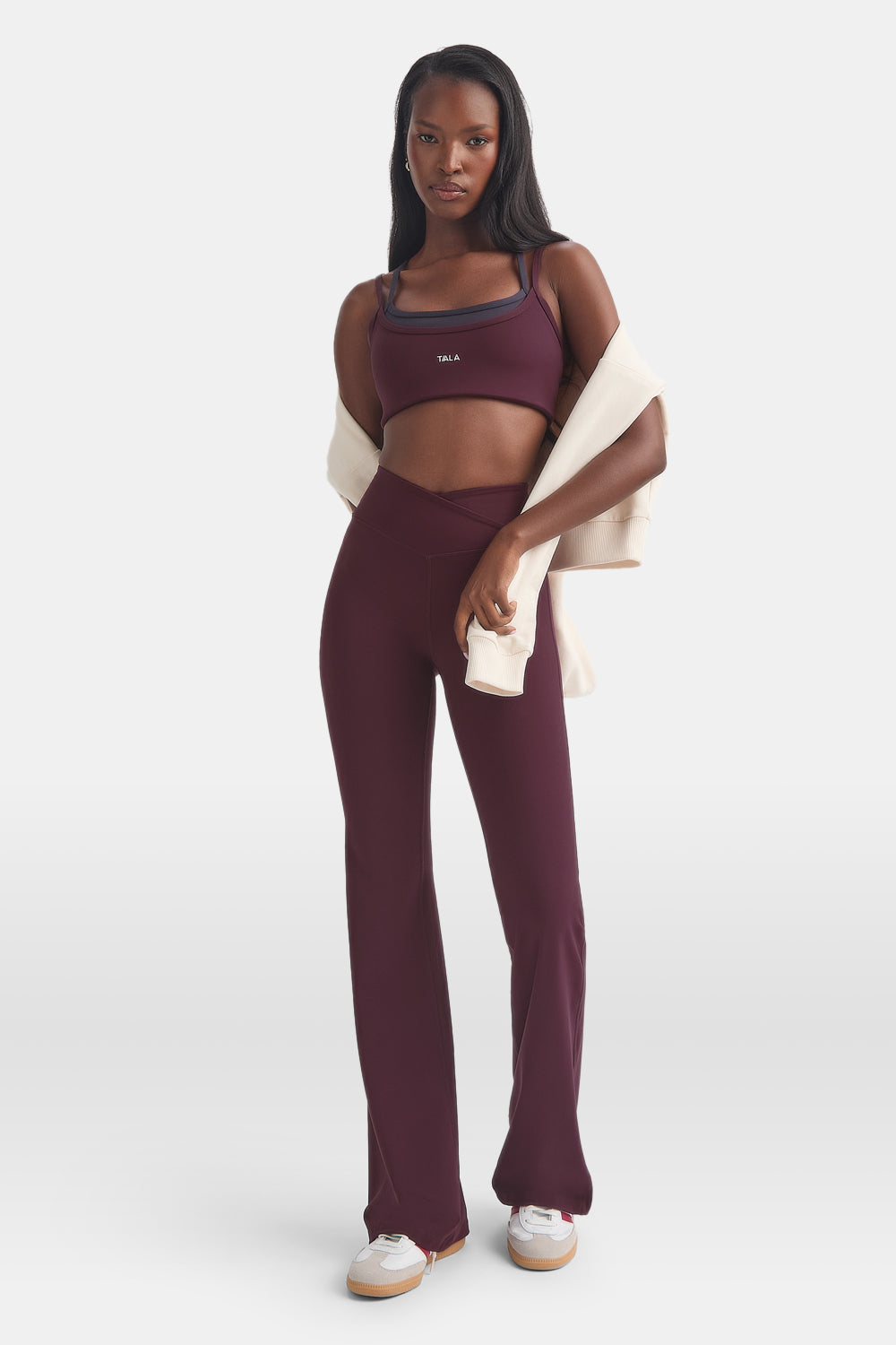 DayFlex Wrap Flared Yoga Pant - Fig