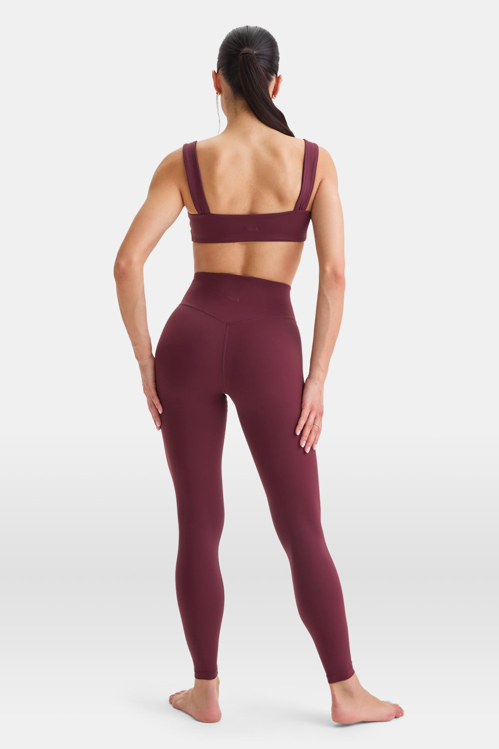 DayFlex Wrap High Waisted Legging - Burgundy