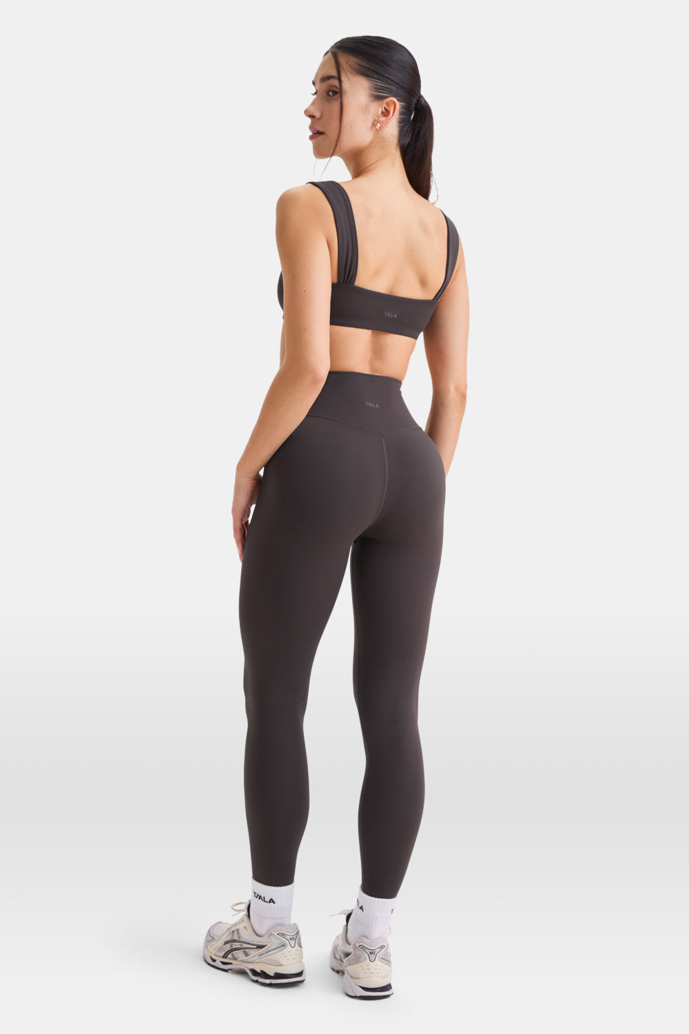 DayFlex Wrap High Waisted Legging - Cool Espresso