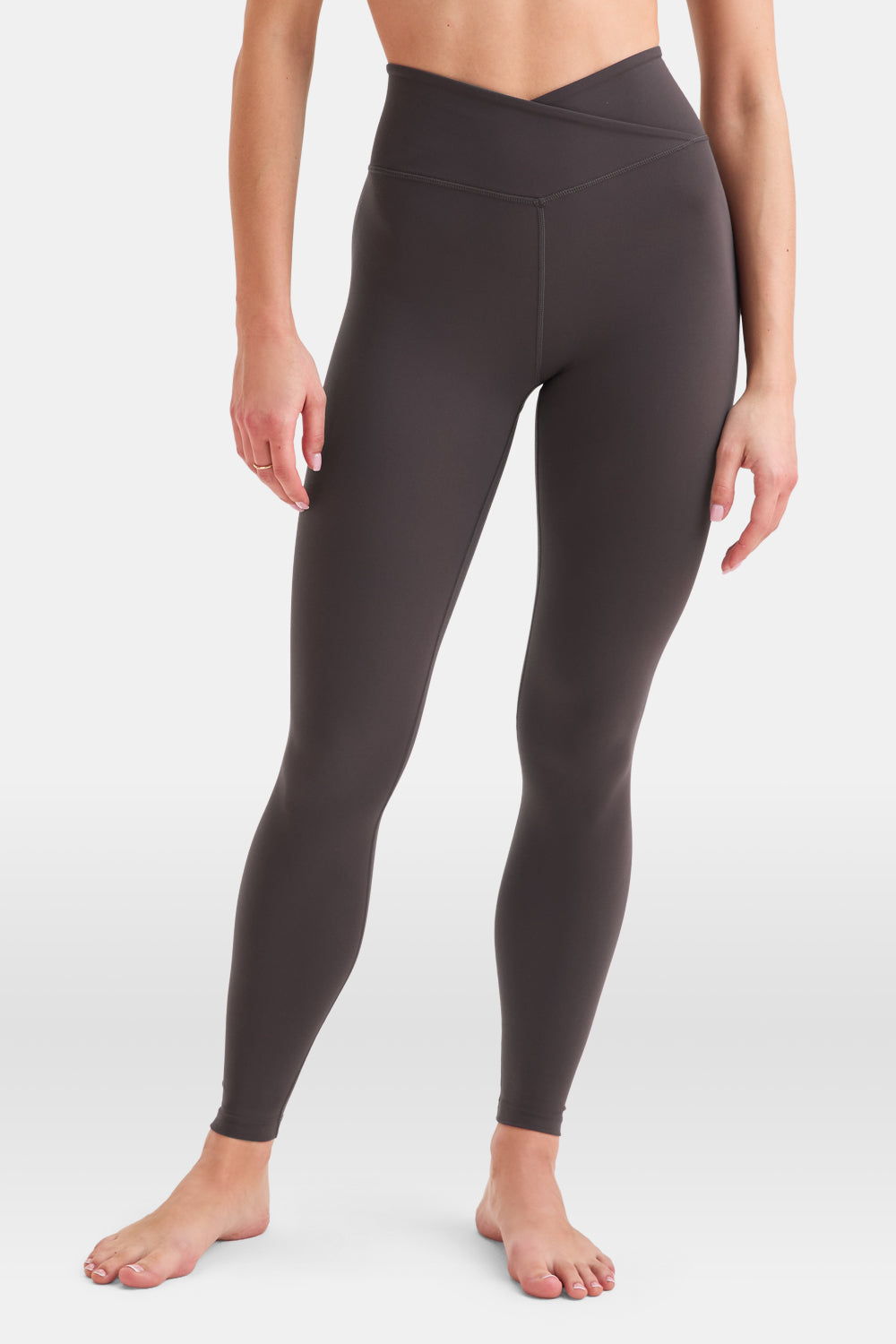 DayFlex Wrap High Waisted Legging - Cool Espresso