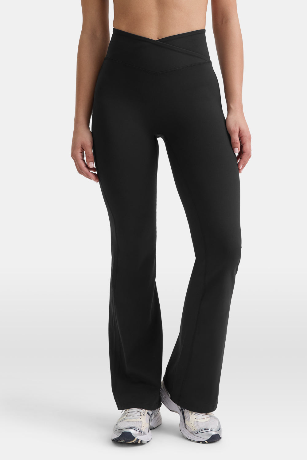 DayFlex Wrap Flared Yoga Pant No Front Seam - Shadow Black