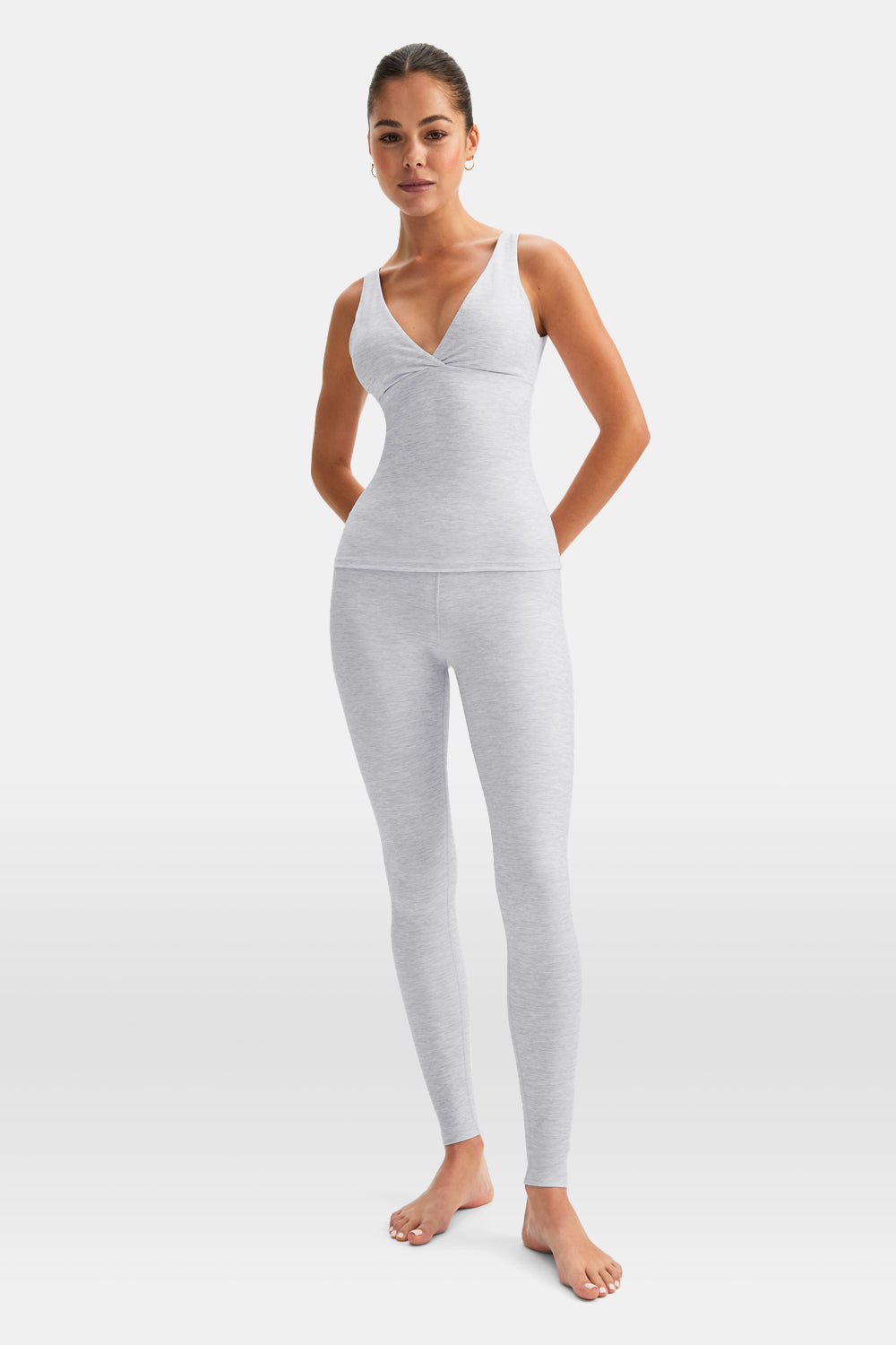 DayFlex V Neck Vest - Grey Marl