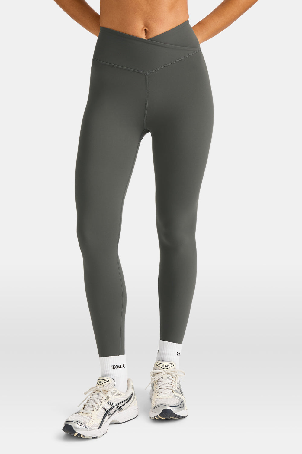 DayFlex Wrap High Waisted Legging - Dark Olive